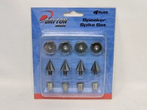 Dayton Audio DSS2-BC Lautsprecher Spike Set, Schwarz Chrom - Brandneu - Bild 1 von 2