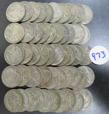 50 níquel Jefferson Silver War  Foto 1 de 2