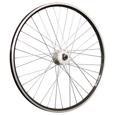 Laufrad 28 Zoll Vorderrad Hohlkammer geöst Shimano Nabendynamo C3000 schwarz QR - Bild 1 von 4