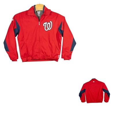 Washington Nationals Majestic MLB Therma Base Fleece Lined Jacket Mens Medium - Image 1 of 4