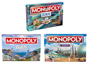 Hasbro Monopoly Official Emirates 3 x Dubai Abu Dhabi Sealed Family Board Games - Picture 1 of 12