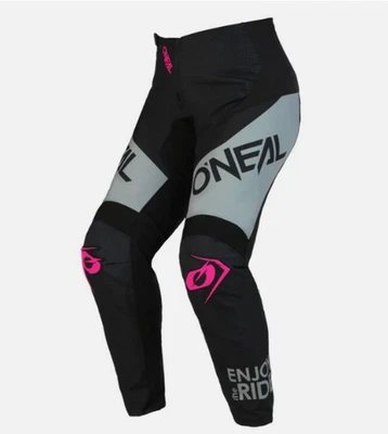 Женские O'neal элемент Racewear брюки размер, 11/12 черный/розовый E022-7036 - Изображение 1 из 4