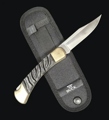 Cuchillo de cazador plegable Buck 110 personalizado mango cuerno de búfalo de agua escalas 2025 Foto 1 de 4