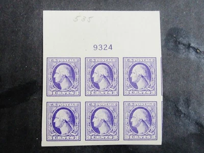 nystamps US Washington Plate Block Stamp # 535 Mint OG NH $130         N14x2712 - Image 1 of 2
