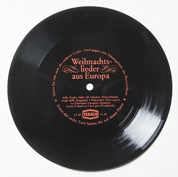 7" Flexi -Disc : Texaco -Werbung : Weihnachtslieder aus Europa - 1970 - Bild 1 von 1