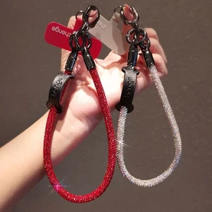 Nylon Phone Wrist Straps Diamond Phone Case Strap Fashion Phone Chain - Photo 1 sur 14