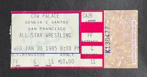Boleto de lucha libre All Star 1985 vintage 30/01/85 Cow Palace San Francisco aprox. - Imagen 1 de 1