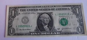 2003 A FW $1 FRN - Insufficient Inking Error - Obverse - Picture 1 of 2