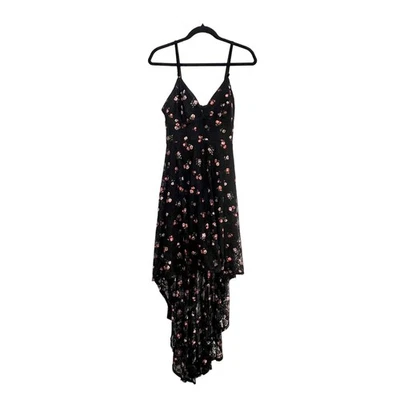 Disney Princess Dress Rose Lace High Low Juniors L Fairy Prom Whimsigoth Hoco - Image 1 of 4