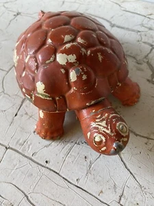 Vintage Aluminium Metall Federkopf Riegel/Scharnierschale Schildkröte Aschenbecher/Behälter - Bild 1 von 14