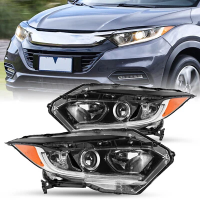 For 2019 2020 2021 2022 Honda HRV H-RV Halogen W/DRL Headlights Assembly Pair - Image 1 of 4