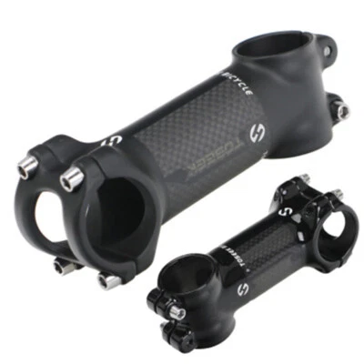 Aluminum Carbon 6/17° MTB Road Bike handlebar Stems Bicycle bar Stem 31.8*60-120 - Image 1 of 4