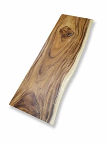Shelf Board Suar Wood 100-200 cm Acacia Shelves Solid Wood Dresser Cabinet - Picture 1 of 7
