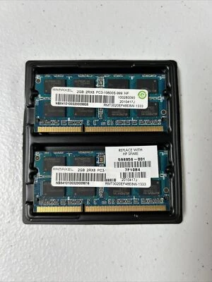 Ramaxel 4GB RAM Kit (2x2GB) 2Rx8 PC3-10600S-999 - Image 1 of 2