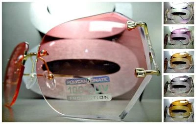 НЕГАБАРИТНЫЕ КЛАССИЧЕСКИЕ ВИНТАЖНЫЕ СОЛНЦЕЗАЩИТНЫЕ ОЧКИ в стиле ретро уникальная элегантная оправа без оправы - Изображение 1 из 4