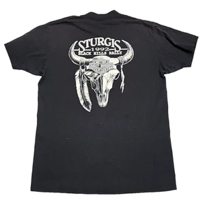 Camisa Harley Davidson Black Hills 1992 emblema 3D vintage para hombre XL hecha en EE. UU. - Imagen 1 de 12