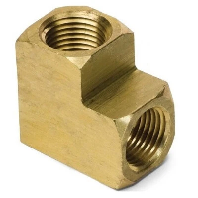 (Ships Fast) 1/2" NPT Female Brass 90 Elbow - Image 1 of 2