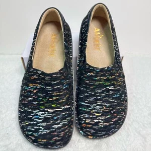 Alegria Black Mules & Clogs with Glossy Finish 🦋 - Picture 1 of 7