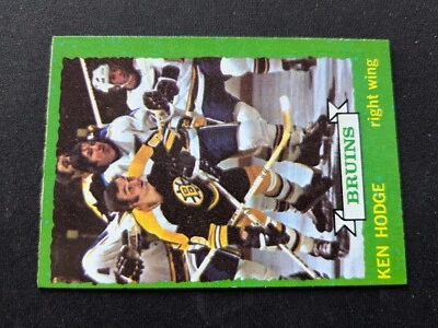 1973-74 Topps Hockey Card # 133 Ken Hodge - Boston Bruins (EX) - Image 1 of 3