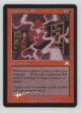 2002 Magic: The Gathering - Onslaught Foil Lightning Rift #217 01i5