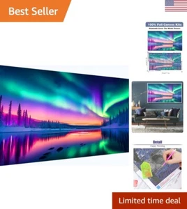 5D Diamond Art Painting,Large Aurora ,DIY Full Drill Crystal Rhinestone Arts ... - Picture 1 of 7