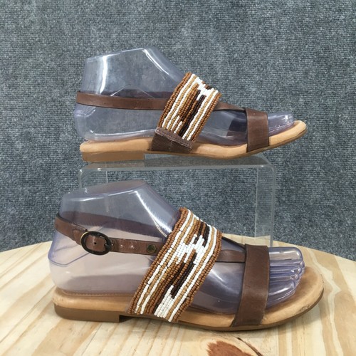 Sandali UGG donna 6 Verona Serape perline slingback ballerine perizoma pelle marrone