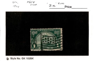 United States Postage Stamp, #614 Used USA Flag Cancel, 1924 Huguenot (AE) - Picture 1 of 1