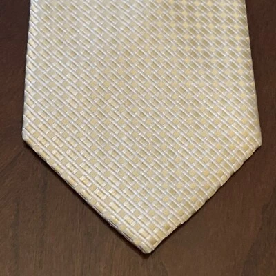 Corbata Kenneth Roberts Platino Oro 100% Seda Hombre Hecha en China Foto 1 de 4