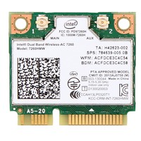 Intel Wireless-AC 7260 7260HMW 802.11AC Dual Band BT4.0 PCI-E Mini Wifi Card