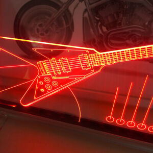 Gibson Flying V LED lamp - colour of light can be filtered