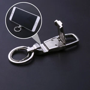 Auto Keyfob With Mobile Phone Holder Car Key Ring Keychain Universal Accessories - Picture 1 of 8