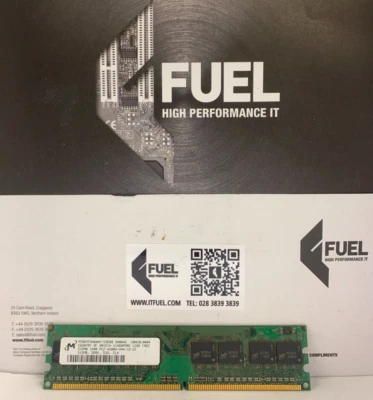 Micron  512mb  DDR2 ram memory module PC2-4200-  MT8HTF6464AY-53EB8 - Image 1 of 3