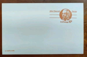 Scott #UY30 -10 Cent Postal Card John Hancock MNH. 1978 - Picture 1 of 2