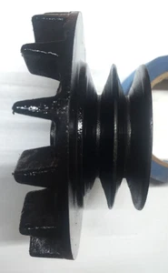 1955 1956 FORD AIR CONDITIONING GENERATOR 2 GROOVE PULLEY AC Cast Iron Y Block - Picture 1 of 4