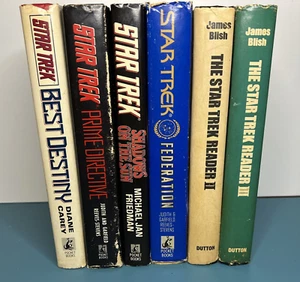 Lot of 6 Star Trek Book Hardcover Books - Readers II & III, Prime Directive etc. - Imagen 1 de 24