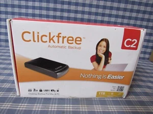Clickfree Automatic Backup 1 TB External USB Hard Drive(Excellent) FREE SHIPPING - Afbeelding 1 van 12
