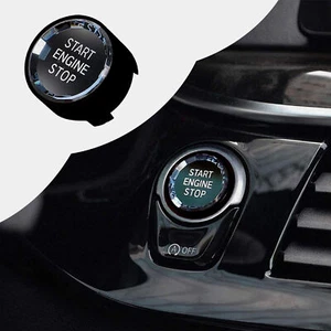 BLACK Crystal ENGINE START STOP Ignition Button For BMW F/G Chassis X2/X3/X4/X5 - Picture 1 of 12