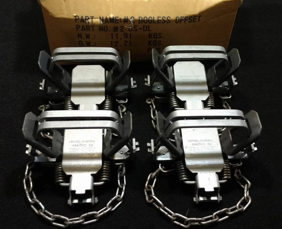 4 BRIDGER #2 DOGLESS OS TRAP COIL SPRING TRAPPING COYOTE BOBCAT FOX SURVIVAL - Image 1 of 1