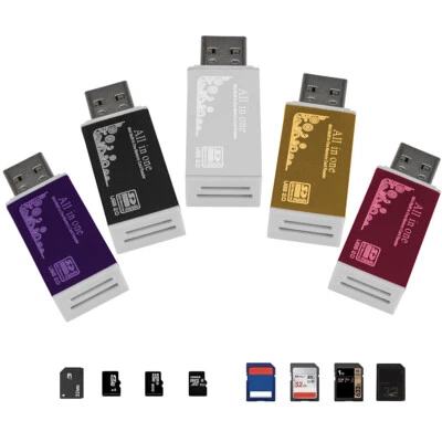 Acuvar Ultra High Speed Memory Card Reader & Writer for SD, SDHC, SDXC, MicroSD, - Image 1 of 4