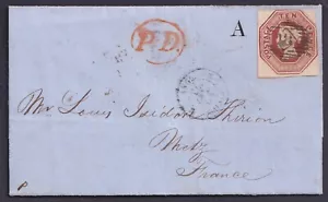1854 SG 57 10d In rilievo da Londra a Metz gatto usato molto bene. £3.200,00 - Foto 1 di 2