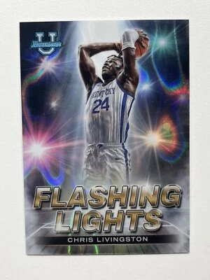 2022-23 Bowman's Best University Flashing Lights Chris Livingston /50 Kentucky - Image 1 of 2