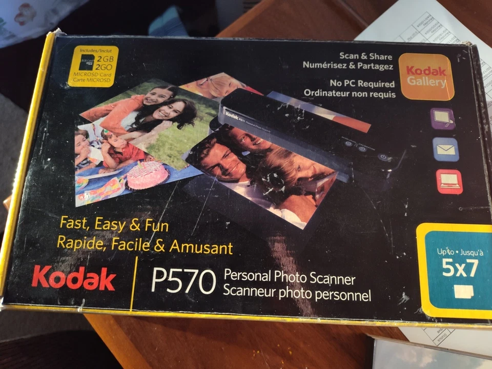 Kodak P570 Personal Handheld Photo Scanner 5x7  Accessories OPEN BOX No Sd Card - Image 1 of 1