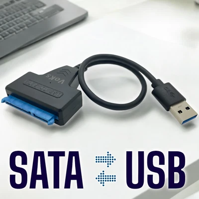 USB 3.0 zu SATA Adapter Kabel mit UASP Support für 2.5 Zoll HDD SSD Festplatten - Bild 1 von 4