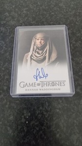 Rittenhouse Game Of Thrones Auto Hannah Waddingham Septa Unella Season 4