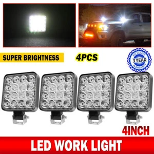 4 Piezas Luces LED Cuadradas de Trabajo Luces SPOT para Camión Off Road 4X4 12V - Imagen 1 de 9