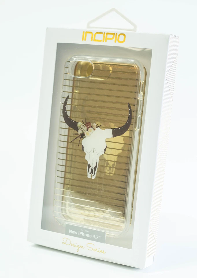 Funda resistente a arañazos Incipio Design Series para Apple iPhone7 en transparente/Longhorn Foto 1 de 1