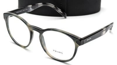 Anteojos unisex Prada VPR 16T USI-1O1 redondos negros tortuga 52 mm Foto 1 de 4