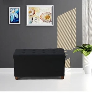 Ao Lei Storage Ottoman Black 30 x 15 x 15. New - Picture 1 of 5