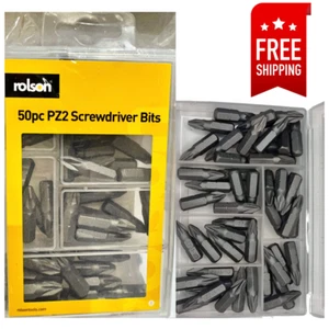 Rolson Multipack PZ2 Schraubendreher 25 mm x 50 Bits Chrom Vanadium für Stärke - Bild 1 von 5