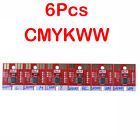 6 Farben CMYKWW Chip Permanent für Mimaki LH100-0659 UV Patrone 200ml UJF3042
